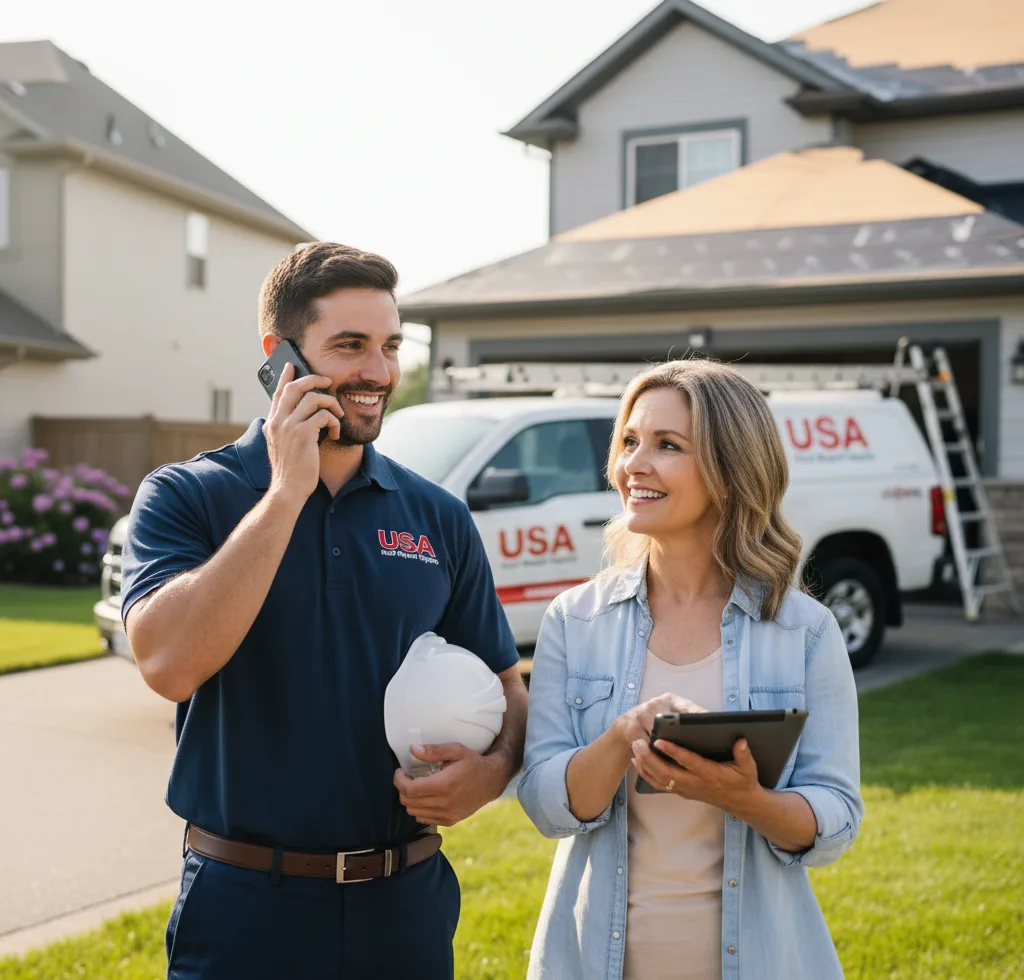 USA Roof Repair Experts customer support in Huntsburg
